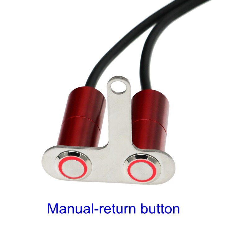 MotoLovee LED Motorcycle Switch Handlebar Adjustable Mount Waterproof ON-OFF Button For Headlight Fog Light Start Kill Switches: Bred