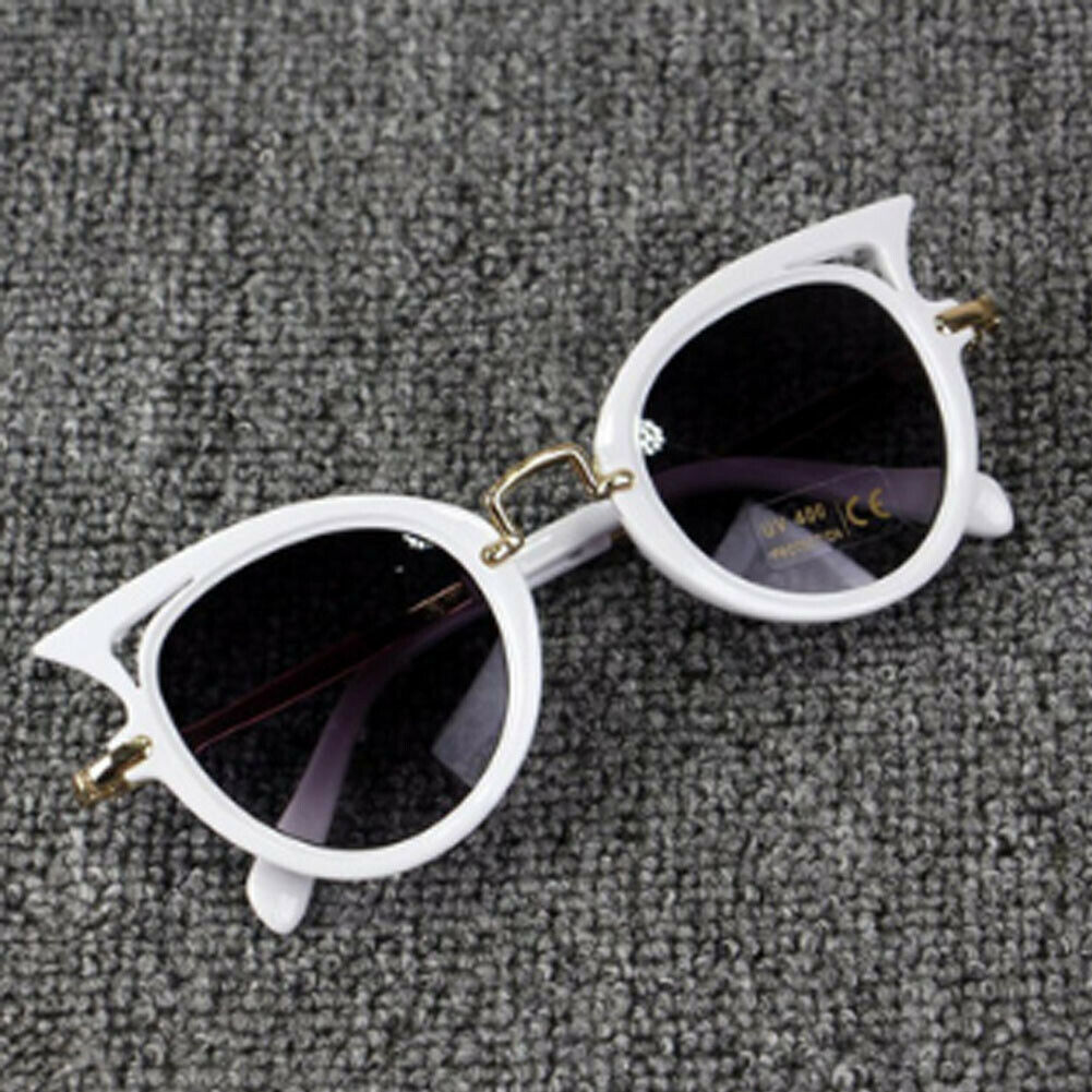 US Cute Children Girl Boy Baby Kids AC Lens PC Frame UV 400 Sunglasses: White