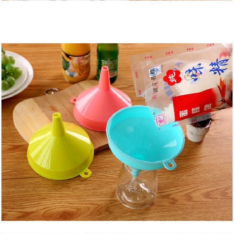 Acessórios de cozinha funil plástico hangable funil para ferramentas de cozinha funil mini distribuidor distribuição óleo gadgets cozinha