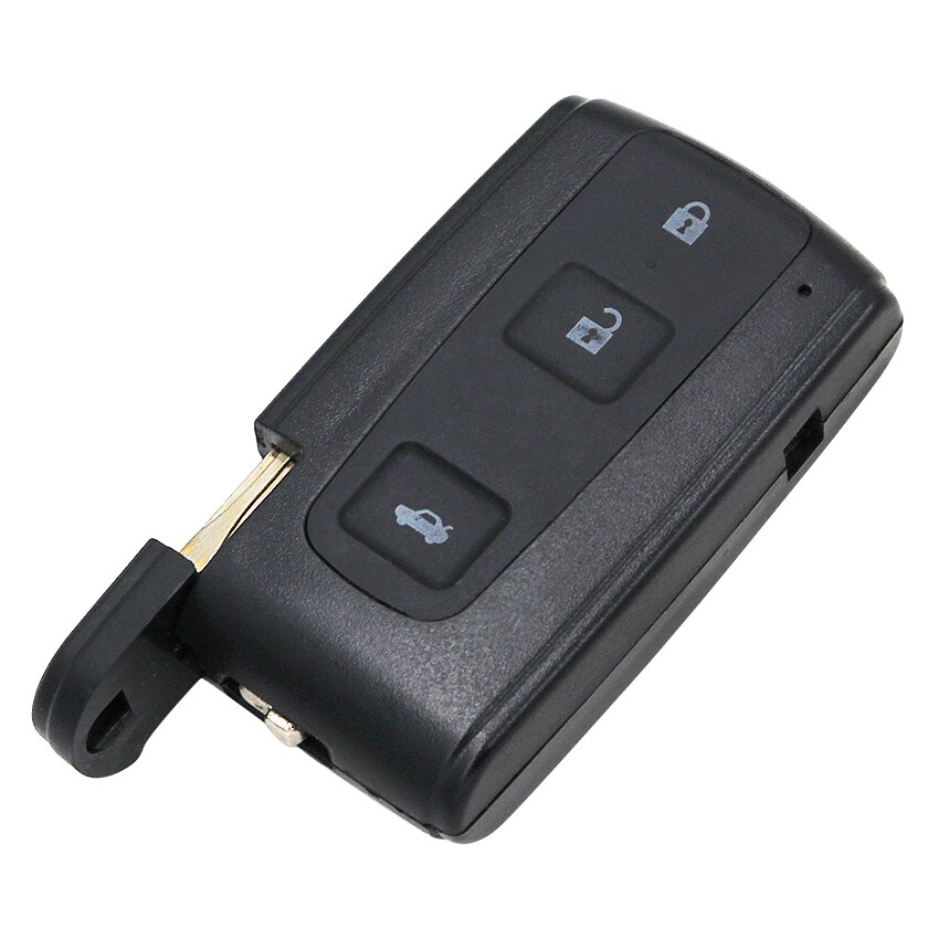 Nova substituição inteligente chave escudo remoto caso chave fob 3 botão habitação chave para toyota avensis verso prius coroa rav 4 sem corte lâmina