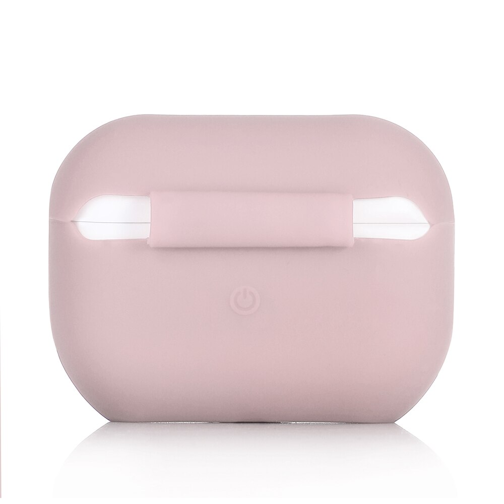 Futerał silikonowy do etui Airpods Pro do Airpods bezprzewodowe słuchawki na Bluetooth obudowa z ładowarką do AirPods pro 3: Pink
