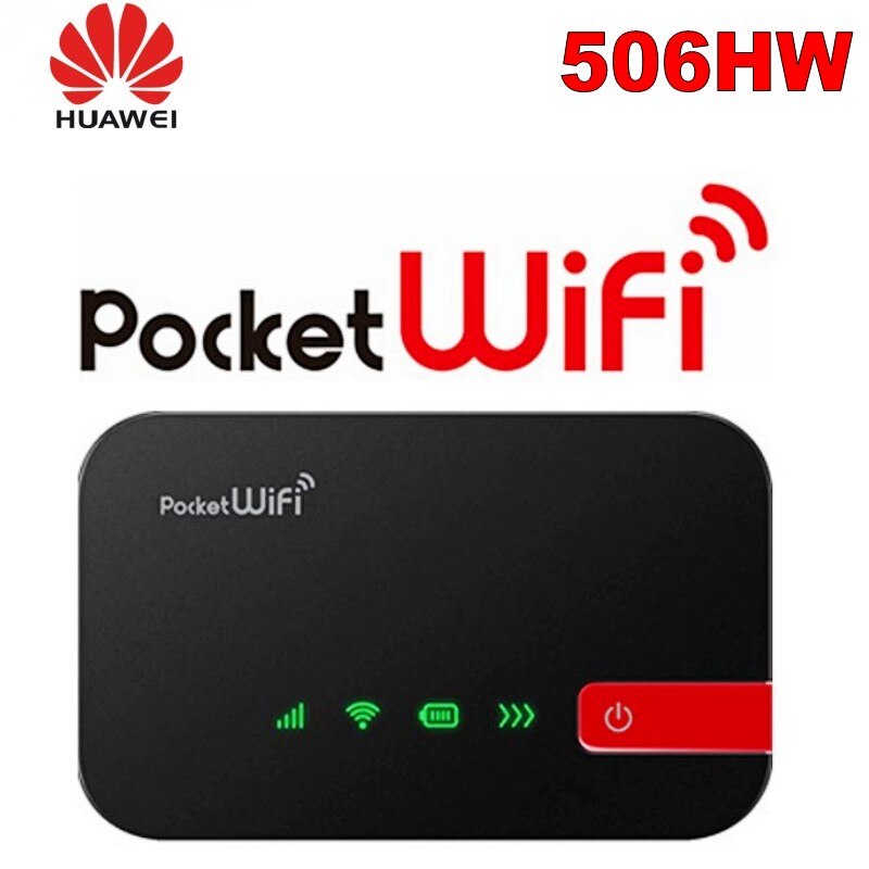 Huawei-enrutador inalámbrico 506HW desbloqueado, 4G, LTE, Wifi móvil con ranura para tarjeta Sim, compatible con 4G, FDD, LTE, B1, B3, B8, B41