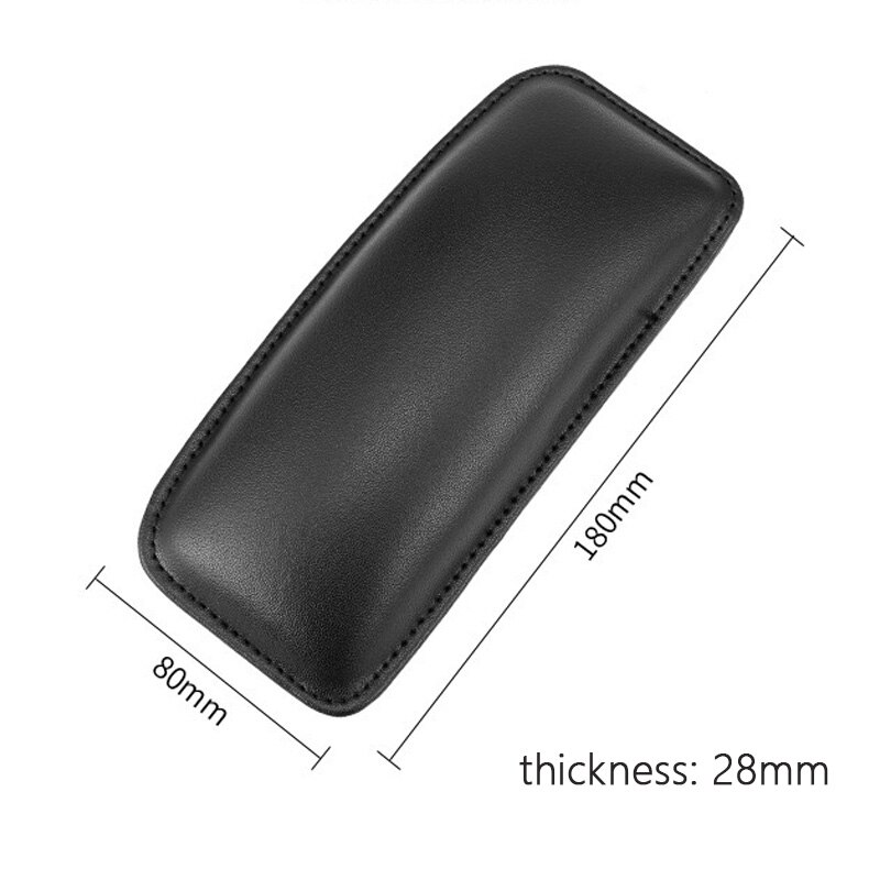 1 stk svart bil knepute skinn knepute for bil interiør pute komfortabel minneskum universal til bil lastebil 18 x 8cm: 1 stk svart