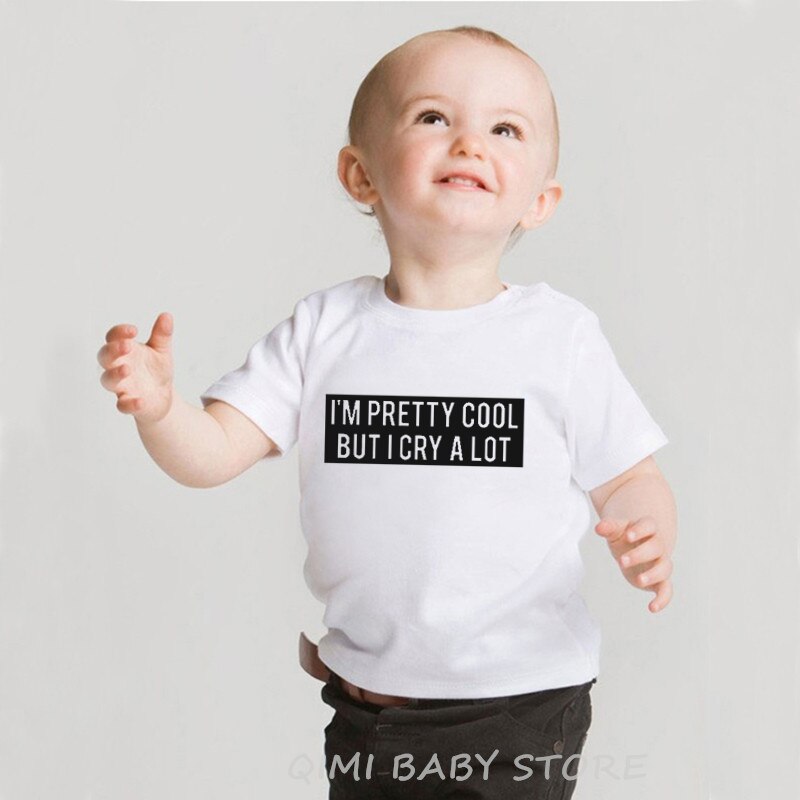 IK ben Pretty Cool Maar IK Cry Veel Kids Tee Kinderen Zomer Korte Mouwen Jongens Meisjes Grafische T-shirt mode Trendy Kleding