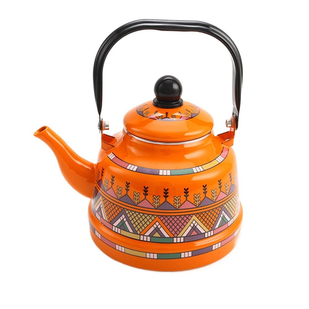 Waterkoker Emaille Emaille Theeketel Europese Stijl 2.5L Theepot Geen Fluiten Comfortabel Handvat Waterkan Restaurant