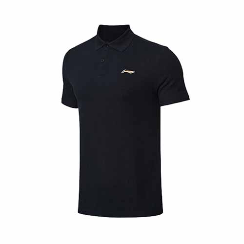 LI-NING Männer Polo Hemd ZU TROCKENEN Clever Fitness männlichen Laufschuhe draussen-Sport Joggen Futter li ning Sport T-Hemden APLN399: APLN399-1 / M