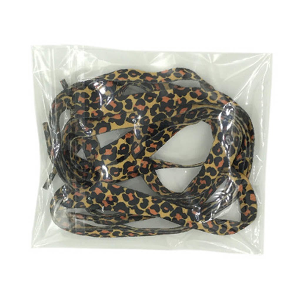 Cordones clásico con estampado de leopardo para hombre y mujer, cordones para zapatillas deportivas, a la , para niños y adultos, 1 par