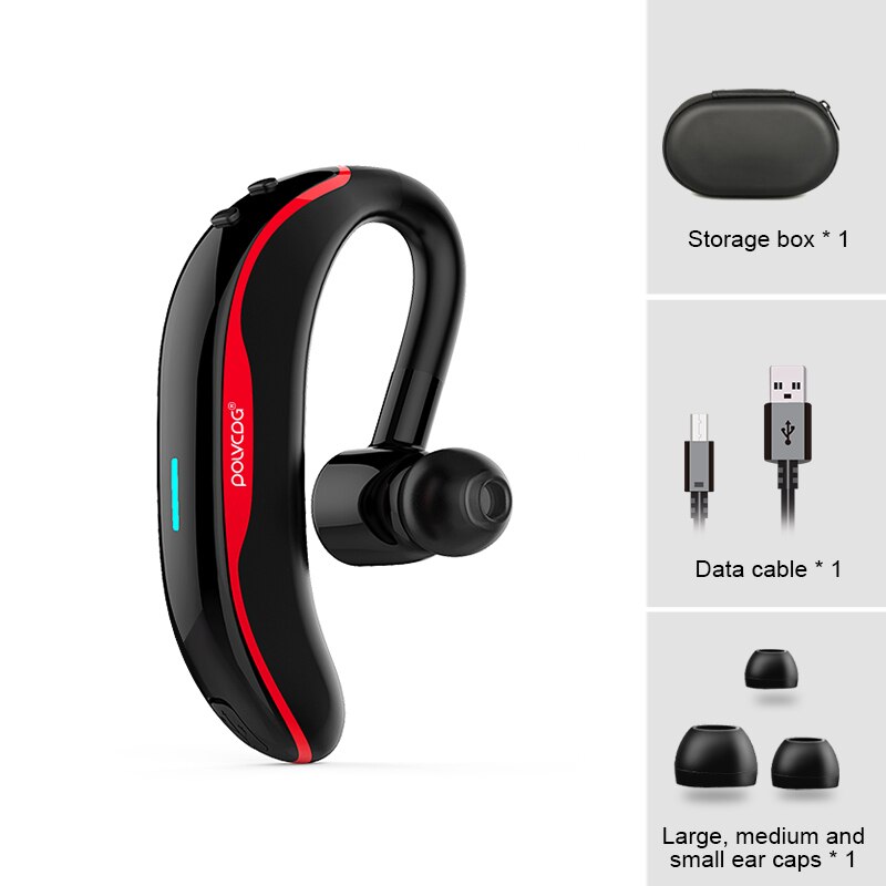 Polvcdg F600 Draadloze Bluetooth 4.1 Oorhaak Oortelefoon IPX4 Waterdichte Sport In-Ear Headset