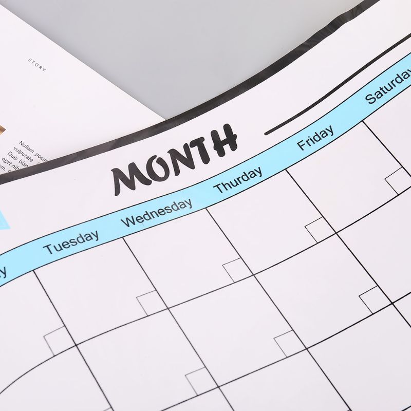 Maandelijkse Planner Zachte Magnetische Whiteboard Magneten Tekening Bericht Memo Pad