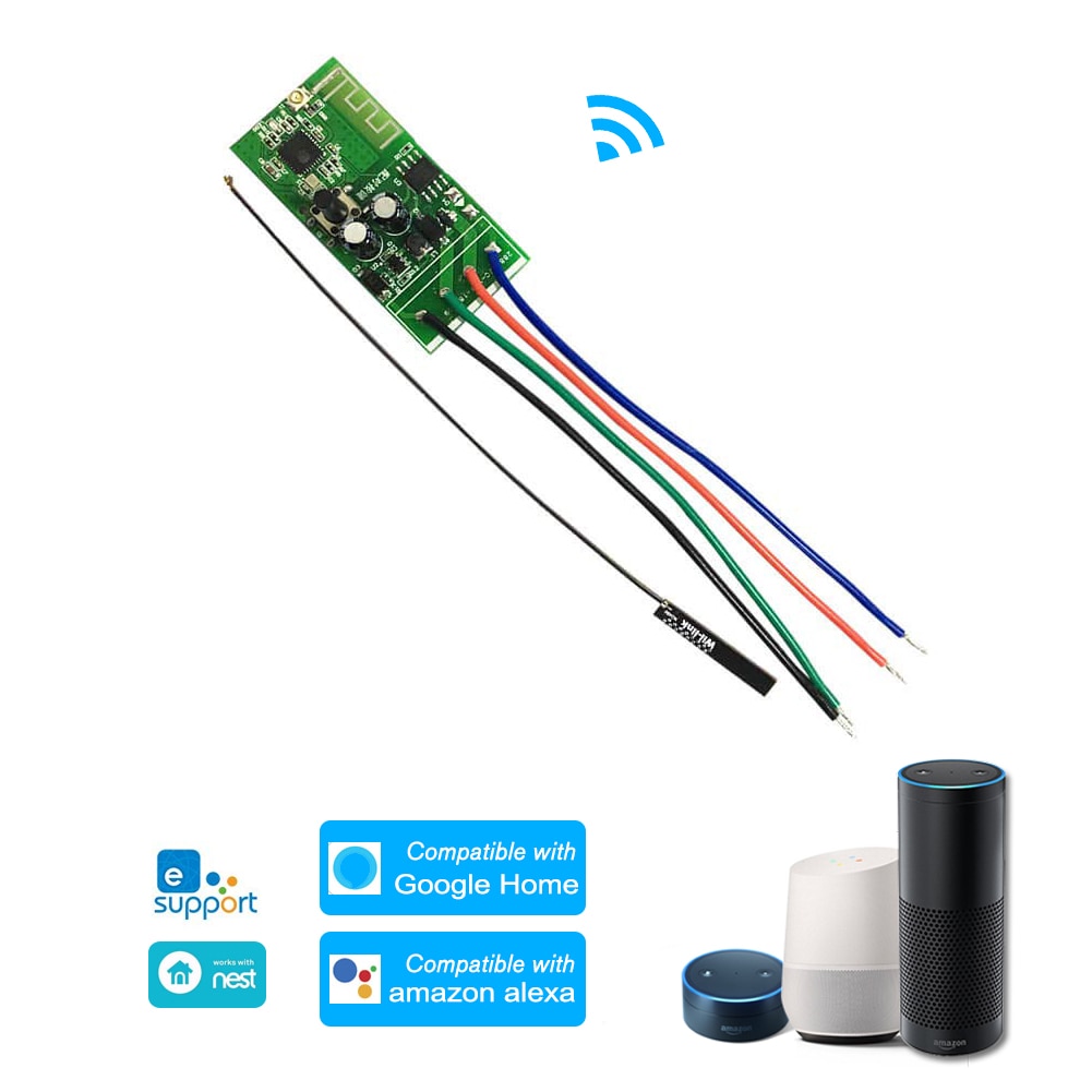 12V WiFi Smart Switch Elektronische Lock Deur Voor eWelink APP Werkt met Alexa/Google thuis Smart Home Automation modules
