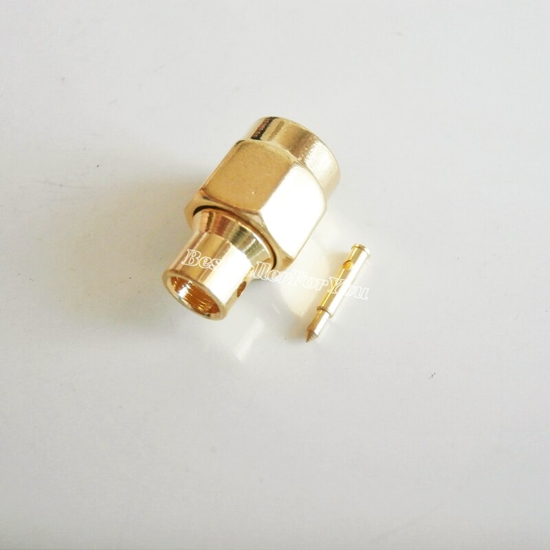 10Pcs SMA solder plug Male straight connector For semi-rigid RG402 0.141" cable