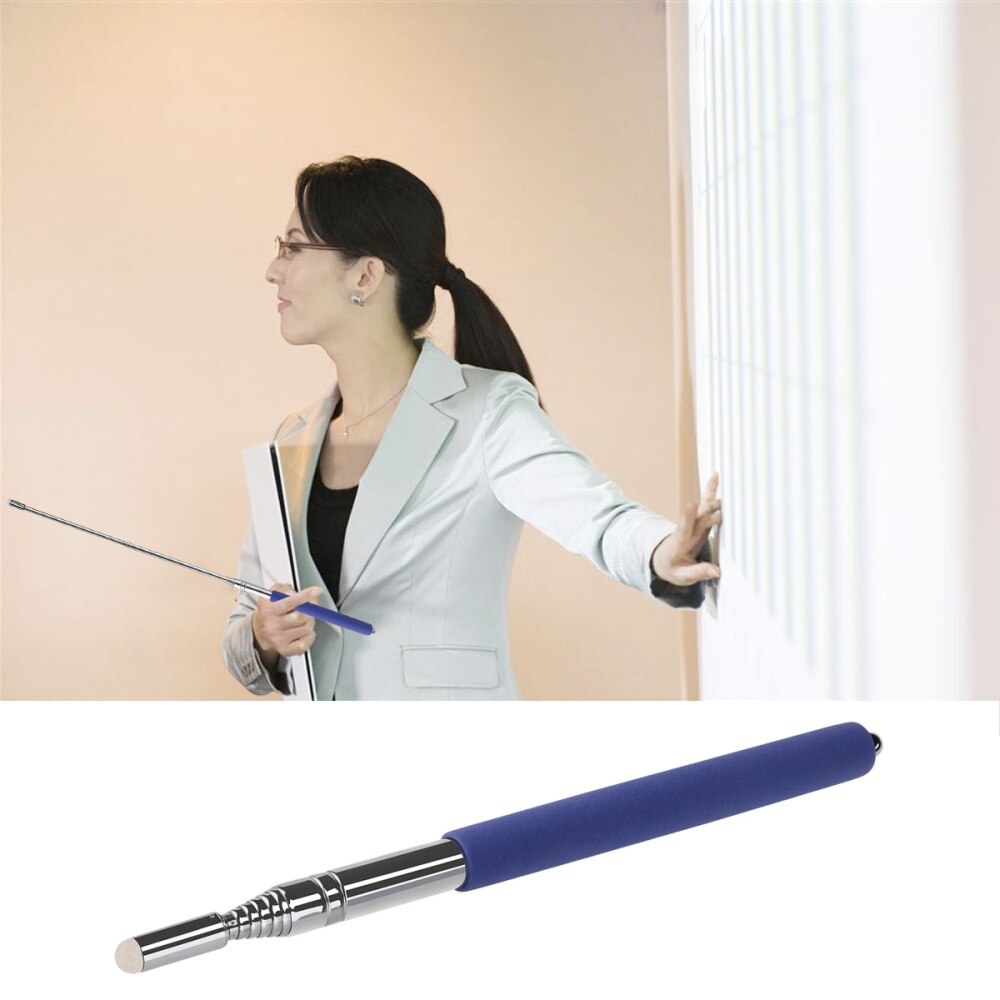 TINKSKY Hand Pointer Extendable Telescopic Retractable Pointer Handheld Presenter Classroom Whiteboard Pointer (Black)