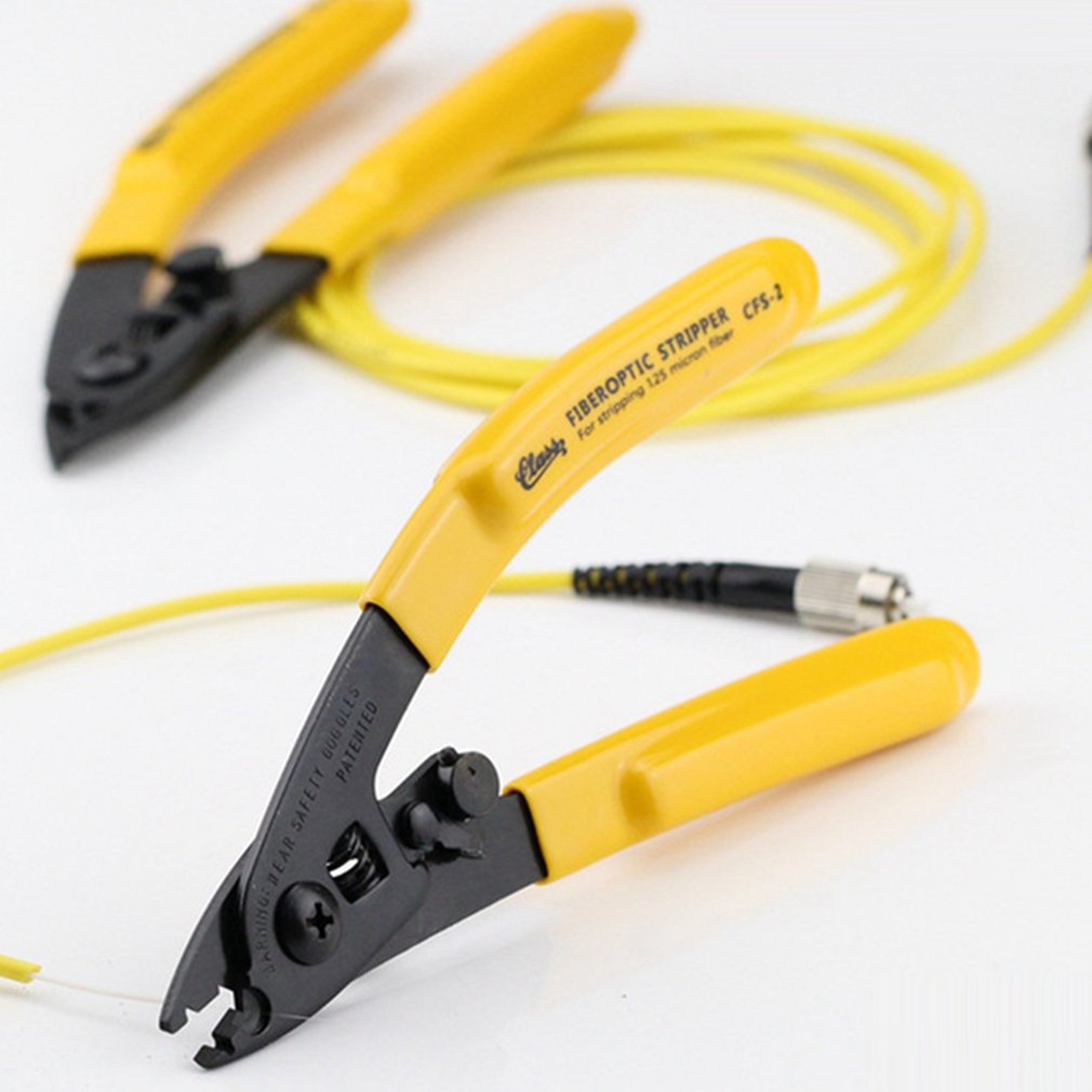 CFS-2 Fiber Optic Stripper 2 Löcher Fiber Kabel Stripper FTTH Werkzeug Optische Faser Abisolieren Zangen Miller Zange