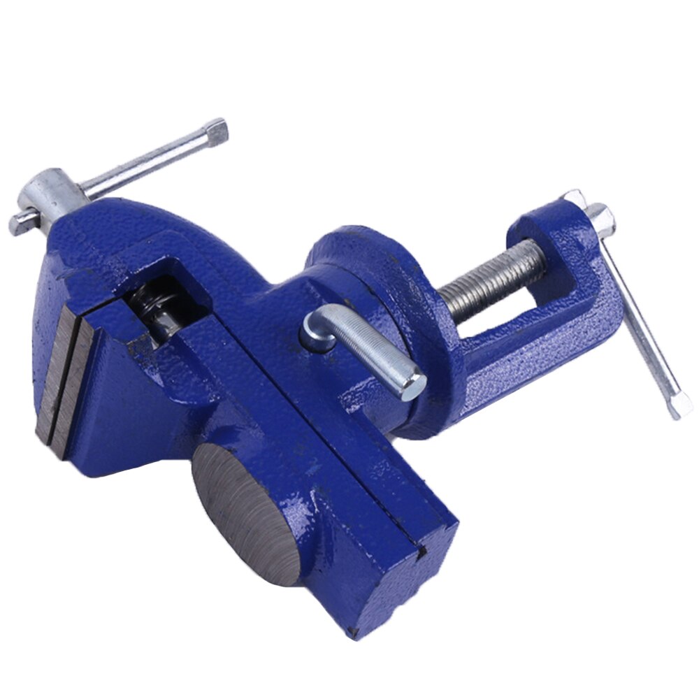 KKMOON Cast Iron Table Top Clamp Press Vice Light Duty Mechanic Clamp-on Table Vise 360 Degree Swivel Base with Anvil
