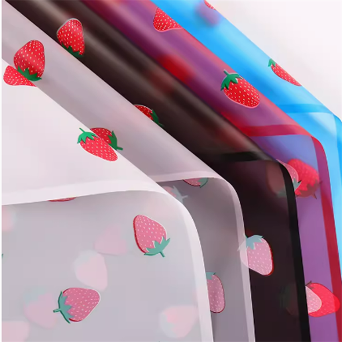 5 vellen bloem inpakpapier Koreaanse stijl aardbei cadeau roos verpakking bloemist boeket inpakmateriaal