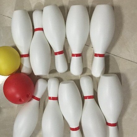 Suzakoo stor størrelse hvid farve bowling flaske bold børn legetøj sport udendørs