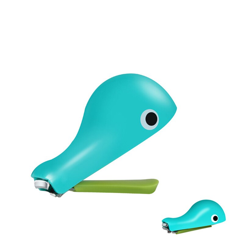 Dolfijnen nagelschaartje, veiligheidsnagelknipper, babytrimmer, mini-manicuresnijder, schattige dolfijnpatroon babyschaar 2 bij 034