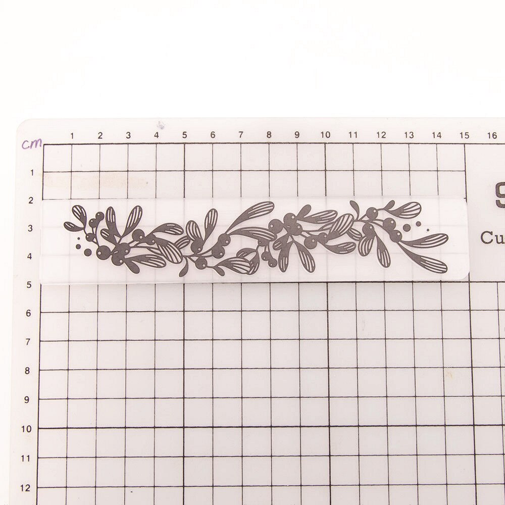 15x3cm en plastique petites feuilles artisanat carte fabrication carte papier album décoration de mariage clip gaufrage dossiers