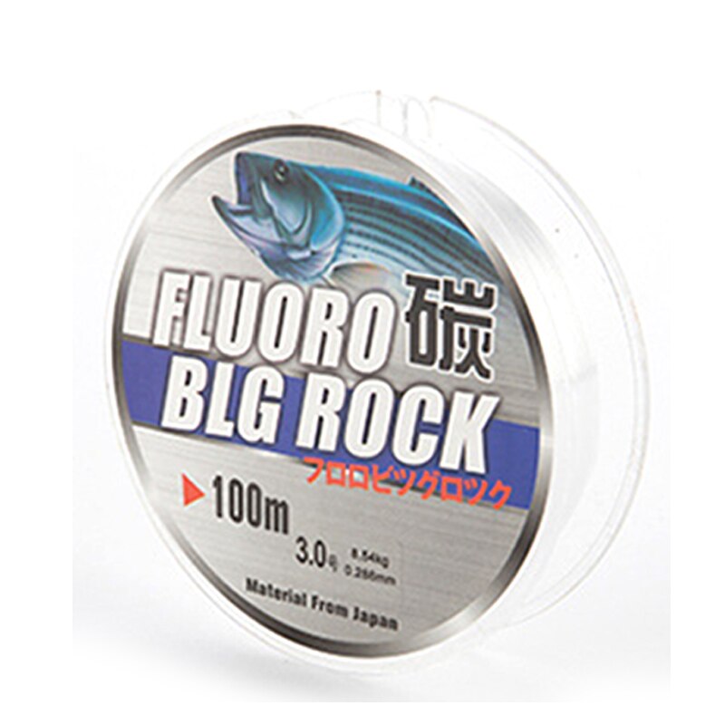 100M Vislijn 2.0 3.0 Fluorocarbon Vislijn 100M 10Kg-41Kg Carbon Fiber Voor Karper vissen Nylon Lijn