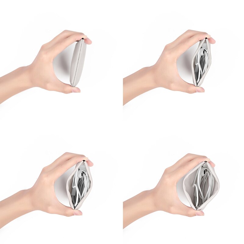 Bumb reise-edelstahl-aufbewahrungstasche für kopfhörer, zubehör, speicherkarten, usb-organizer und kabel