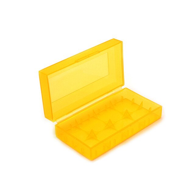 Funda para batería 18650, almacenamiento de batería de plástico duro de PVC, caja de soporte para batería 18650 16340, 2 uds., 18650/4 Uds., 16340 baterías: Negro