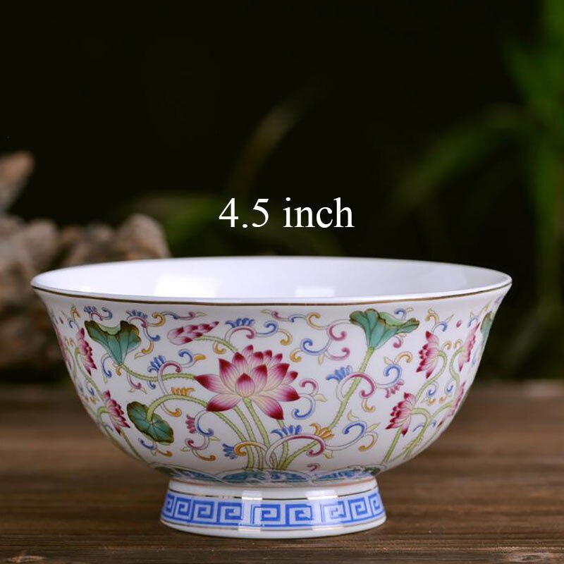 4.5 Inch Jingdezhen Keramische Kleine Rijstkom Chinese Bone China Ramen Mixing Bowls Servies Thuis Keuken Servies Voedsel Houder: M