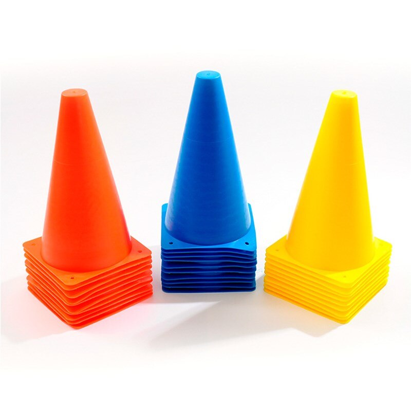 5 stk/sett veikjegle barrikade varselskilt lys trafikksikkerhet bakken plen trening blending betong gymnastikksal beskyttelse 23cm
