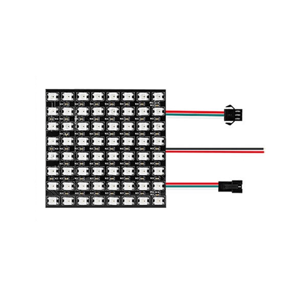 WS2812b 8x32 16x16 8x8 Pixels 256Led Flexible Mini Led Matrix Digital Individually Addressable Led Module Panel Flexible: 8X8 Pixels