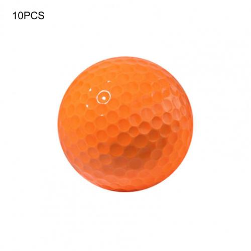 Balles d'entraînement pour golfeur d'intérieur et d'extérieur, accessoires d'aide à l'entraînement, 10 pièces: Tangerine