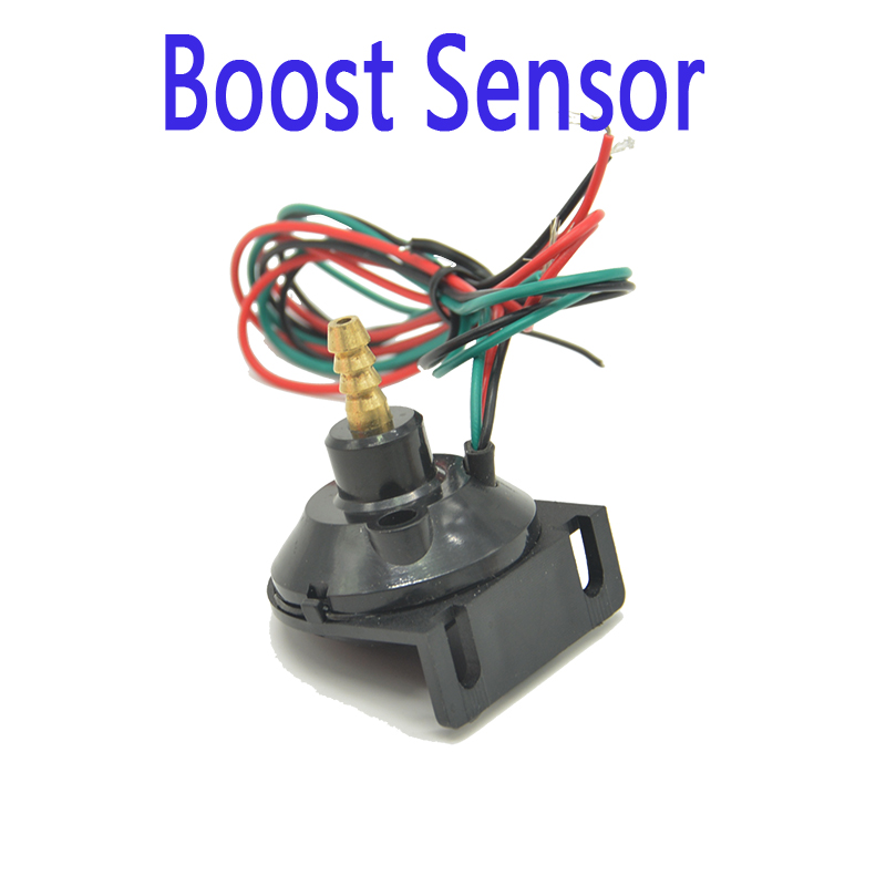 Dragon 2 Inch (52mm) Digital Auto Car Turbo Boost Gauge -1~2 Bar Meter Blue Backlight Red Warning Tips: Boost Sensor
