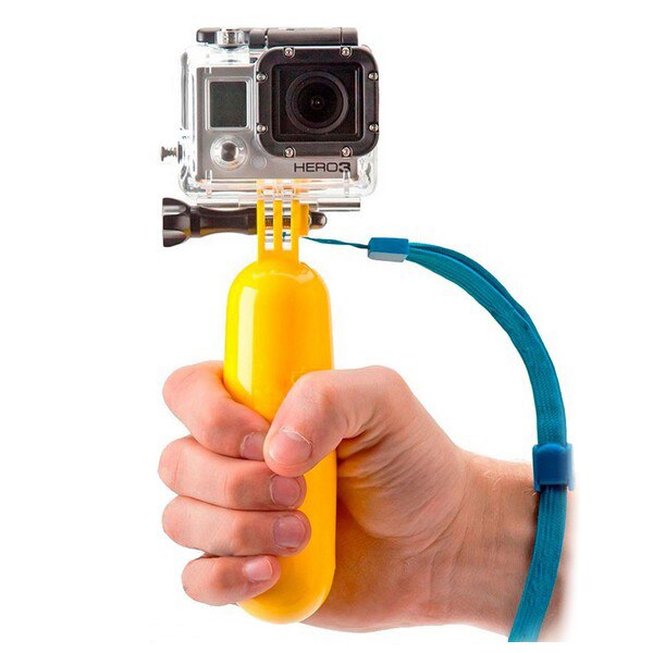 Drijvende Selfie Stick Voor Sport Camera Ksix Geel