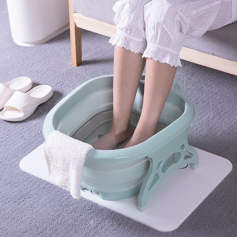 Cubo de baño plegable para masaje de pies, productos de baño para Sauna, bañera y pedicura
