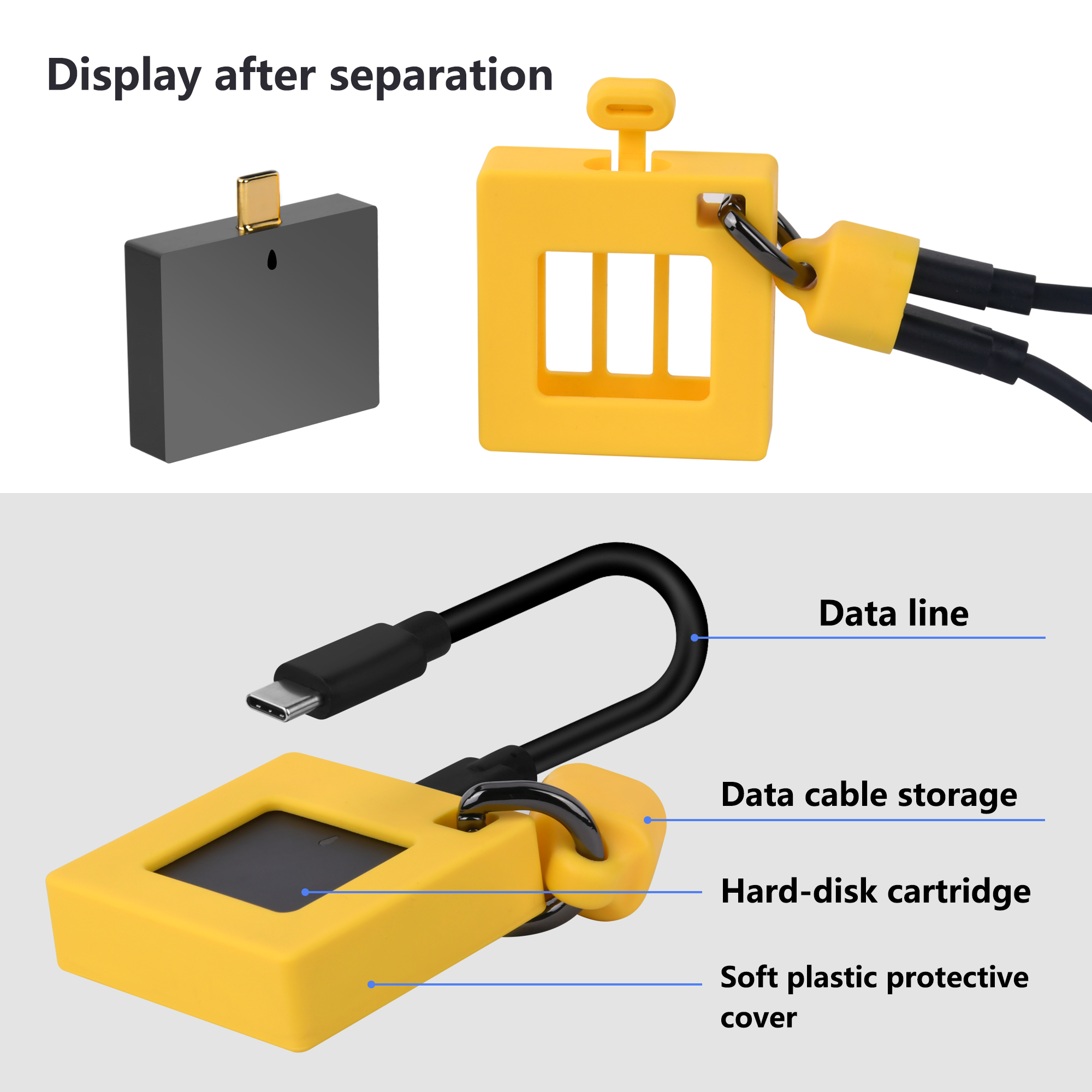Mini M2 SSD Enclosure NVMe 10Gbps 2TB PCIe Case USB 3.2 Gen2 Tool-Free External Adapter with Active Cooling for 2230 SSD