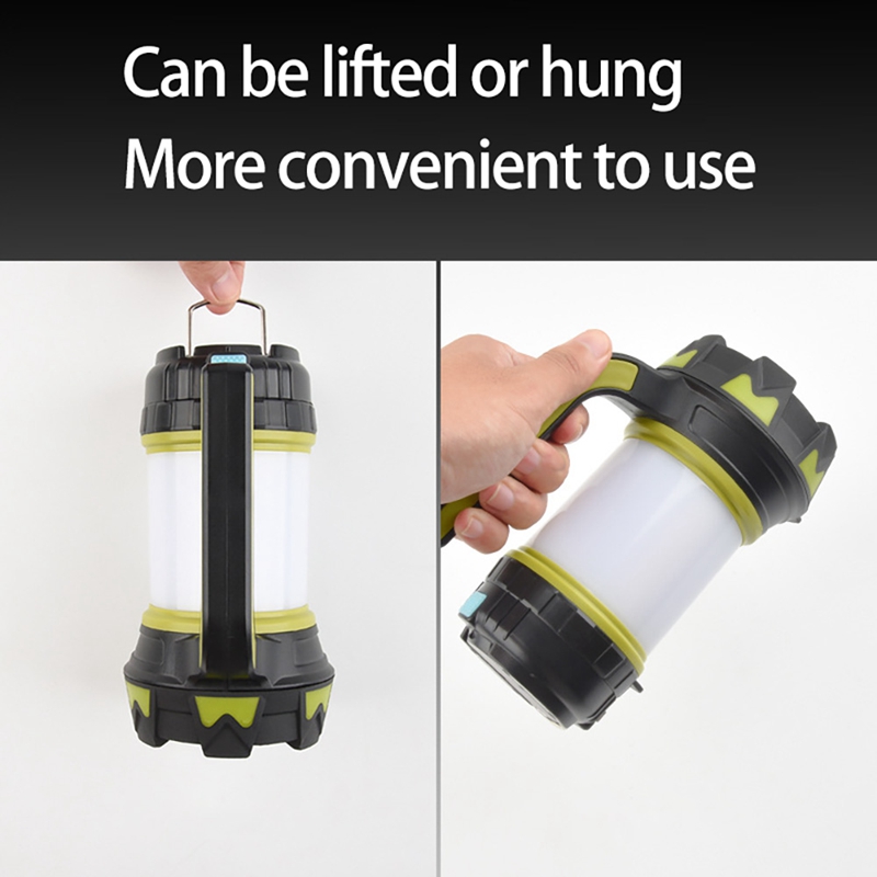 LED Camping Lantern Rechargeable LED Camping Lantern LED Handheld Flashlight Spotlight For Camping Outdoor Fishing Home