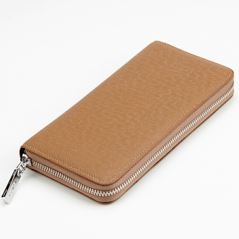 Baellerry Men Wallets Classic Long Style Card Holder Male Purse Zipper Large Capacity Big Brand Luxury Wallet For Men: 1392-Khaki