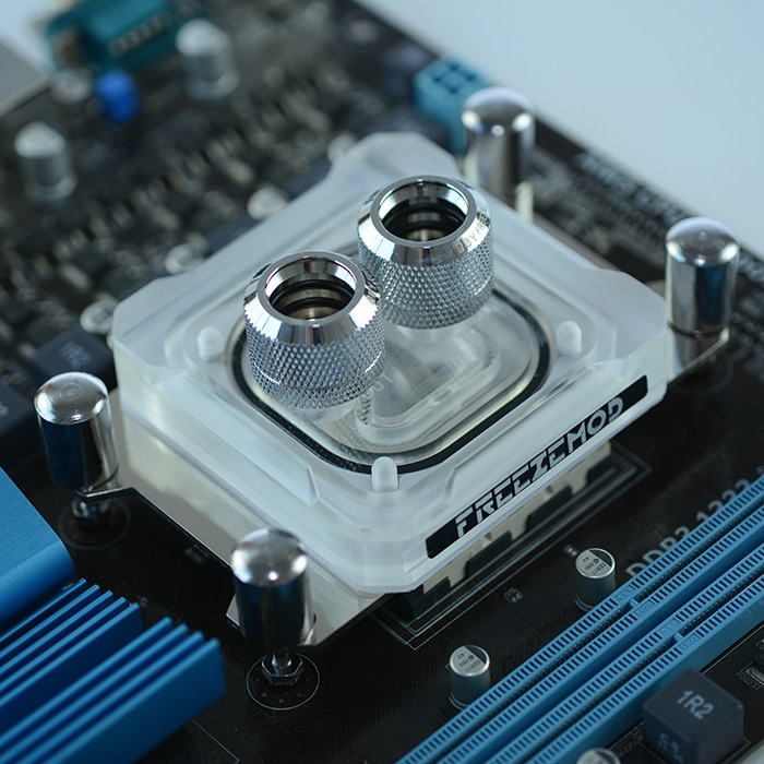 FREEZEMOD computer PC CPU water cooler block AMD AM2 AM3 AM4 3pin 5V light copper base plate water cooling. AMD-PK5E
