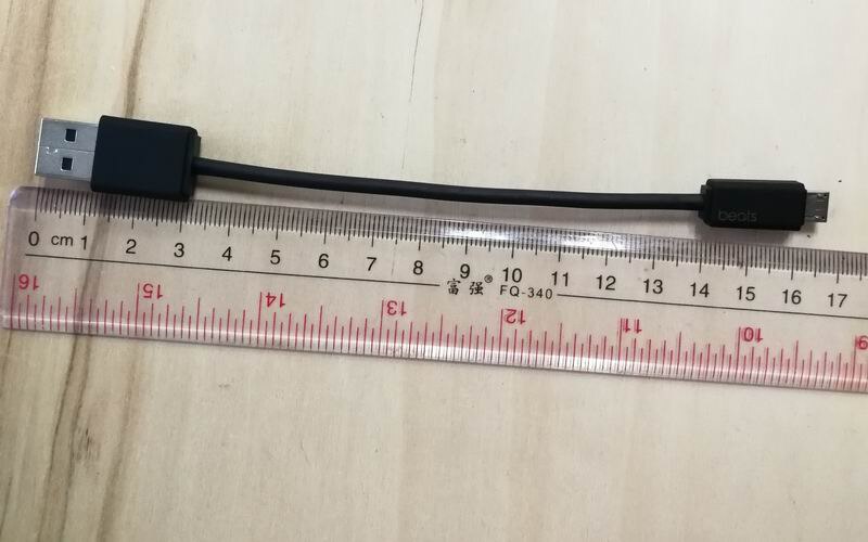 Black 17cm Short Micro USB Charging Cable Cord For Beats by Dr. Dre Solo Studio PILL Powerbeats2 3 Wireless Headphones