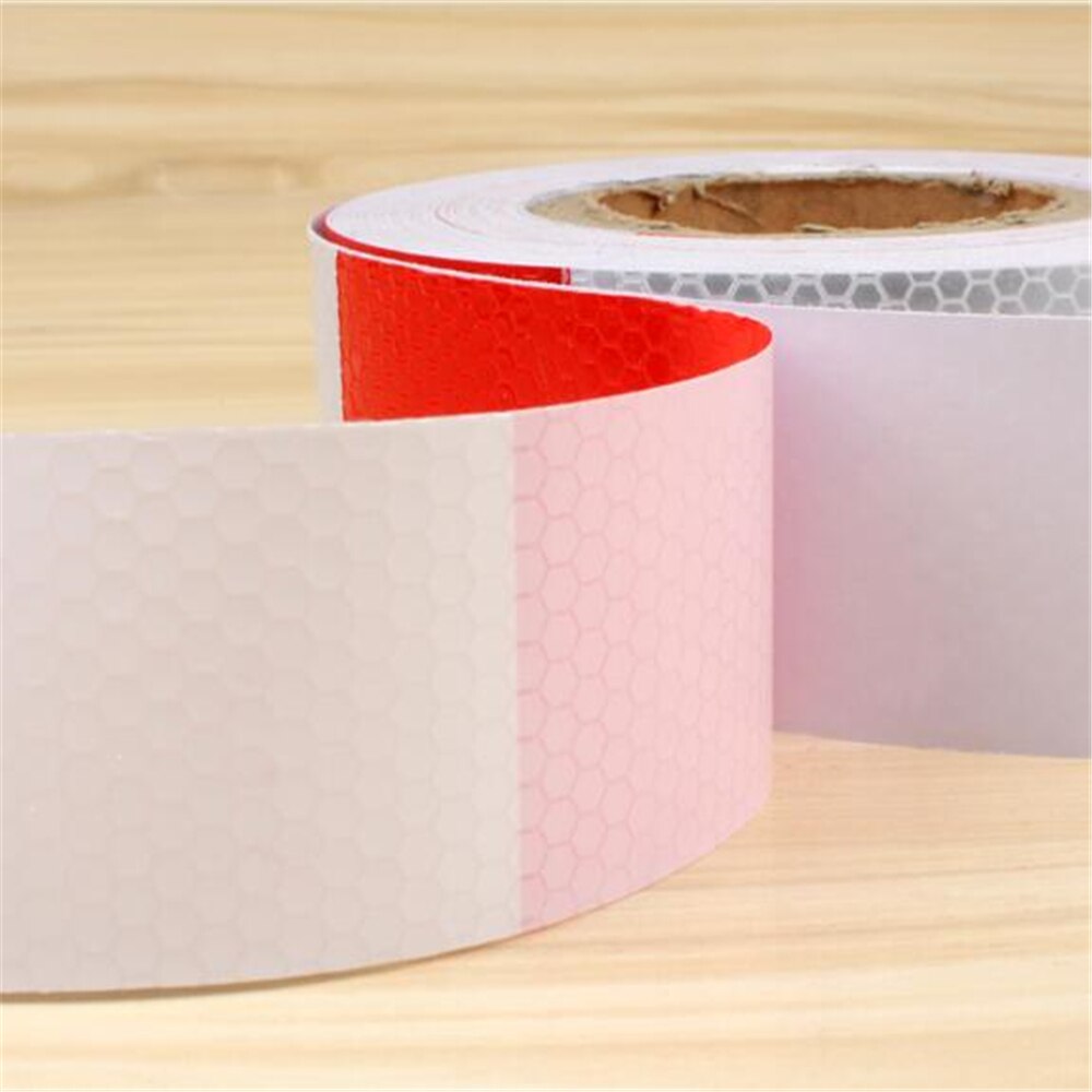 30 Meters Reflective Tape Red and White Reflective Strip Body Tape Stick Car Road Traffic Night Luminous Safety Pvc Warning Tape