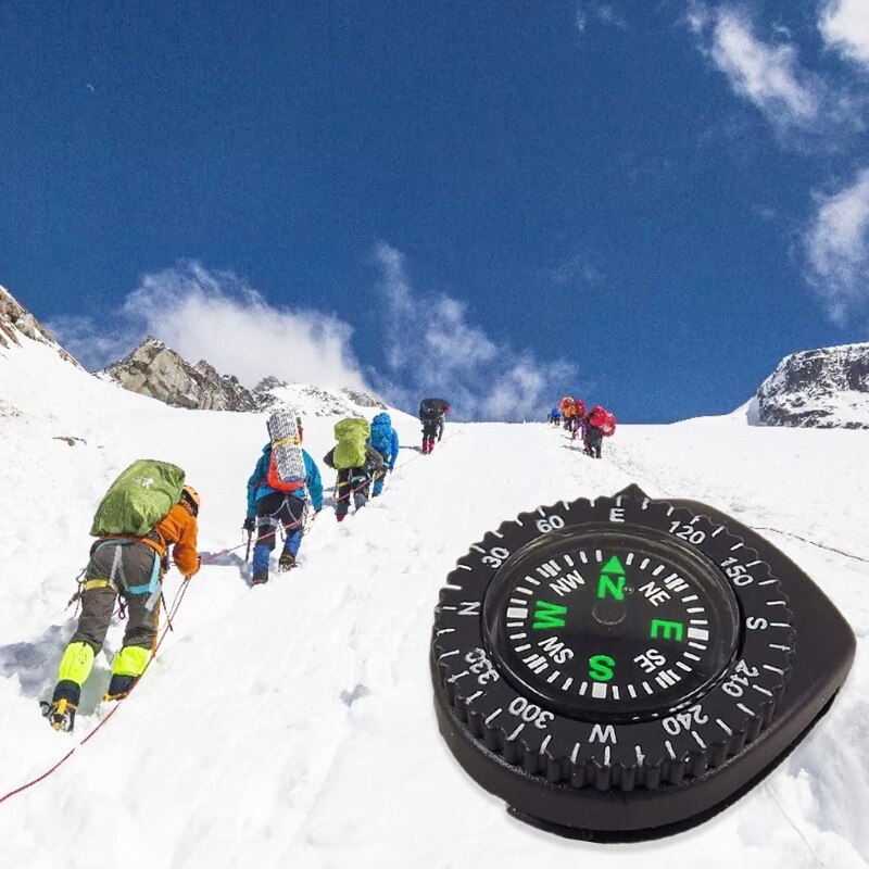 5Pcs Mini Detachable Compass Waterproof Portable Watch Compass Outdoor Camping Hiking Wrist Camp Navigation Survival Tools