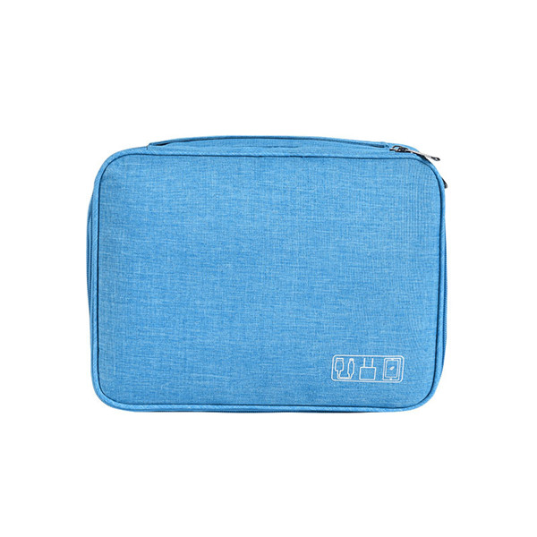 Large Capacity Organizer Bag Travel Cable Storage Multifunction Digital Storage Bag Gadget Organizer Digital Pouch Storage: A-Blue