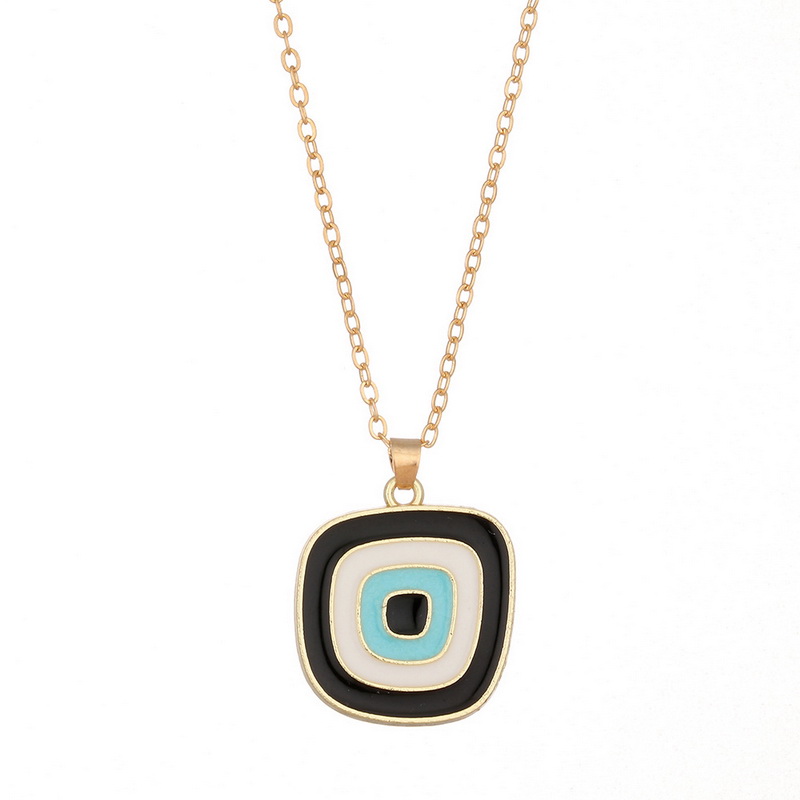 Simple Turkish Evil Eye Pendant Necklace For Women Colorful Enamel Lucky Eyes Choker Necklace Jewelry Trendy Clavicle Chain