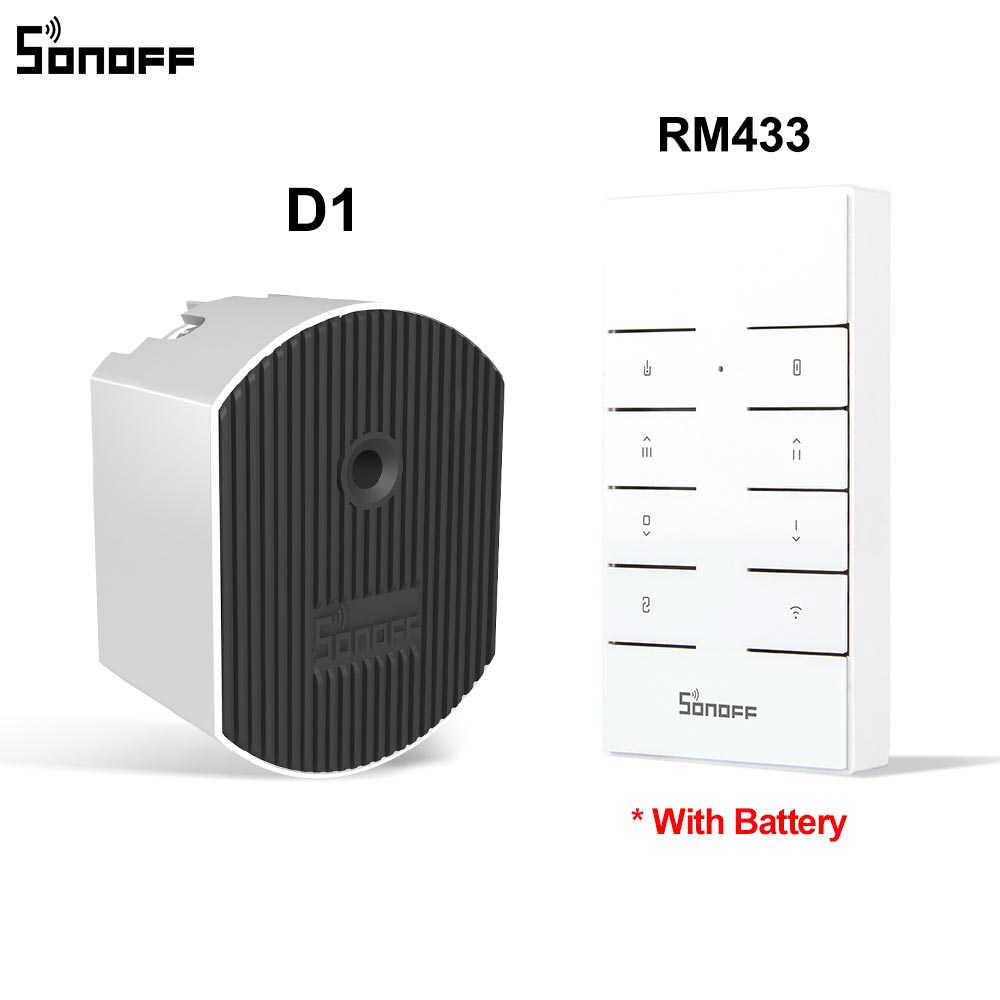 Itead sonoff  d1 smart lysdæmper switch wifi switch modul 433 mhz rf/app/stemme fjernbetjening juster lysets lysstyrke til smart hjem: D1 med  rm433