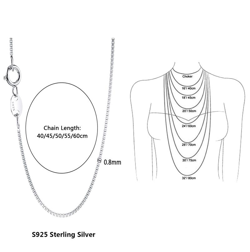 Echt 925 Sterling Zilveren Ketting Kettingen Voor Vrouwen Ketting Fijne Sieraden Accessoires Box Ingots Snake Bar Singapore Link Kettingen