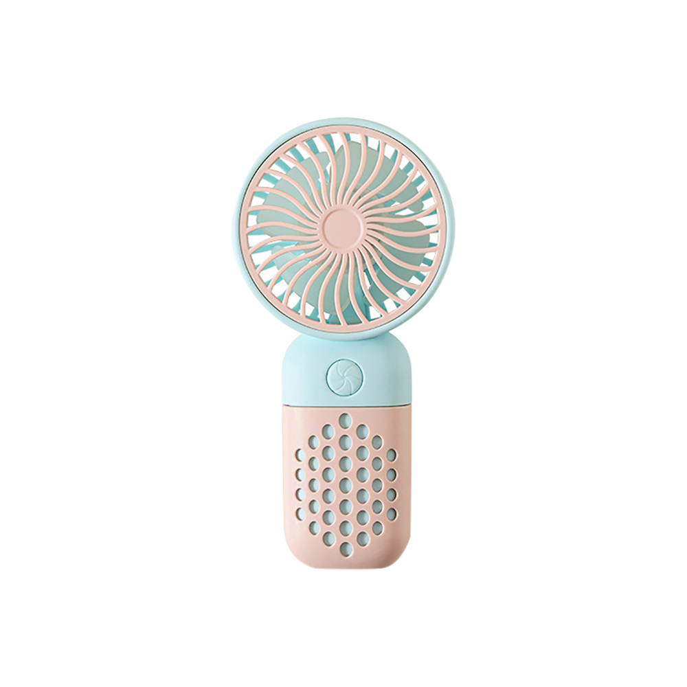 Mini ventilador portátil portátil, USB recarregável, esportes ao ar livre, refrigeração, tamanho de bolso, baixo ruído, presentes de estudante, novo, 2021, 1pc: Azul