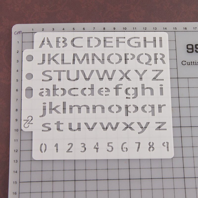 Letters Numbers Sticker Painting Stencils for Diy Scrapbooking Stamps Home Decor Paper Card Template Decoration Album Crafts Art