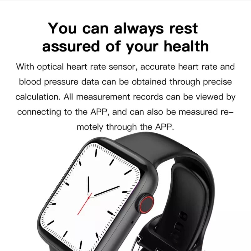 Original IWO X8 Herz Bewertung Monitor frauen Uhr Clever Uhr männer Smartwatch Bindung berühren Fitness Tracker PKWatch Serie 5 6 7 8