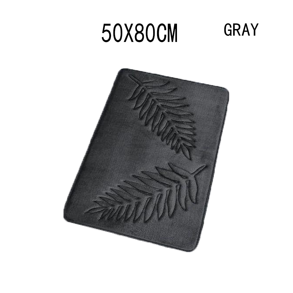 Bath Rug Soft Non-Slip Quick Dry Bath Mat Absorbent floor mat bathroom mat Machine Washable Shower Anti-slip Carpet: black