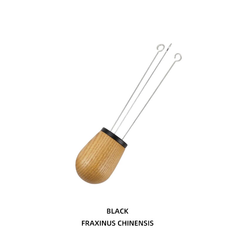 Solid Wood Handle Needle Coffee Tamper 3.2*13.9cm Coffee Tamper Distributor Leveler Tool Needle Type Coffee Powder Distributor: style1