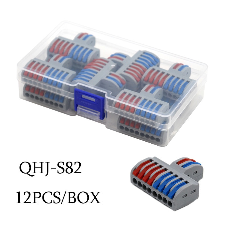 Mini Wire Electrical Connector Boxed 222 LED Strip Lighting Quick Connectors Universal Compact Conductor Push-in Terminal Blocks: SKY BLUE