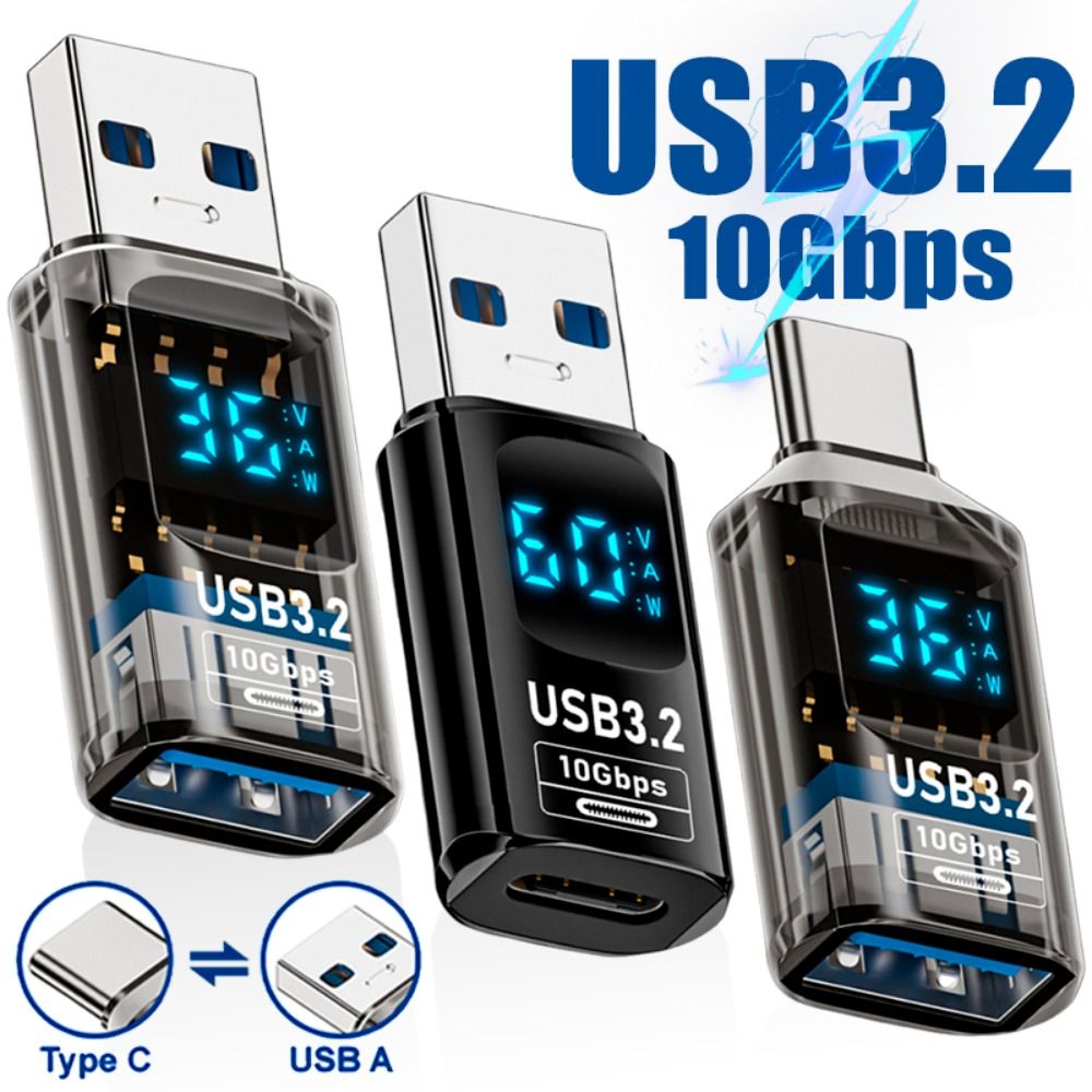 USB 3.2 Digital Display Adapter 10Gbps USB Male TO USB Female Converter Fast Charging Data Transafer USB C Adapter For PC Laptop